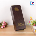 Top quality custom black cardboard Packaging gift Wholesale Paper Wine Box